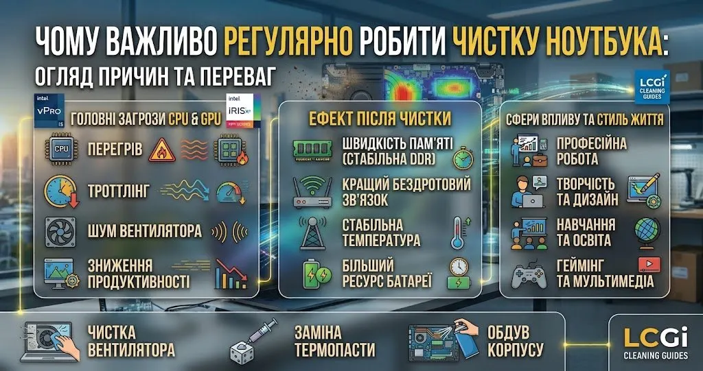 Почему важно регулярно делать чистку ноутбука?
