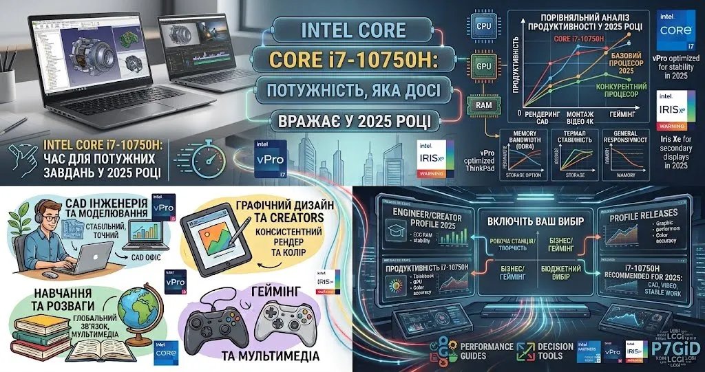 Intel Core i7-10750H — потужність, яка досі вражає у 2025 році