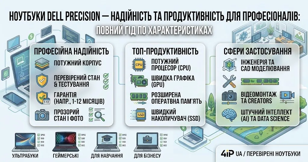 Ноутбуки Dell Precision – надежность и производительность для профессионалов